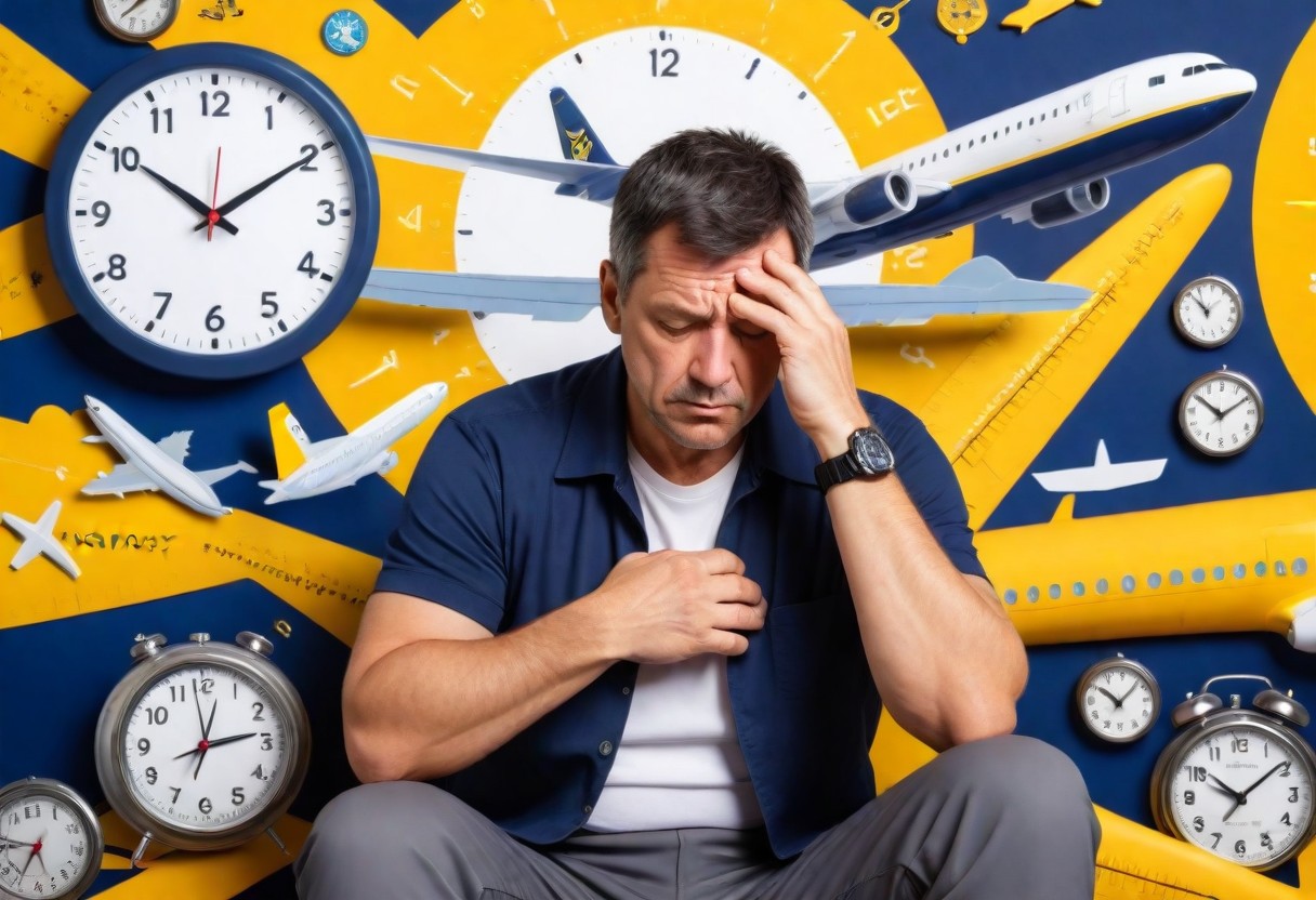 Jet lag is the inability to fall asleep as a result of shifting sleep and wake times. Melatonin can help.